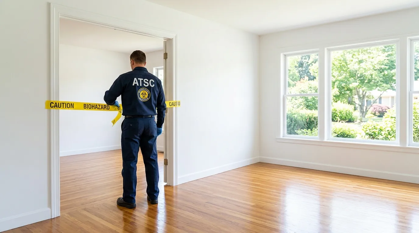 Certified biohazard cleanup crew performing Crime Scene Cleanup in Eagle Mountain